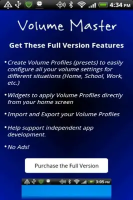 Volume Master Free android App screenshot 0