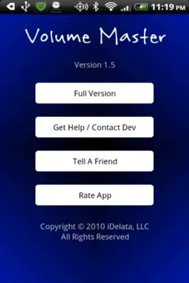 Volume Master Free android App screenshot 1