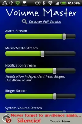 Volume Master Free android App screenshot 3